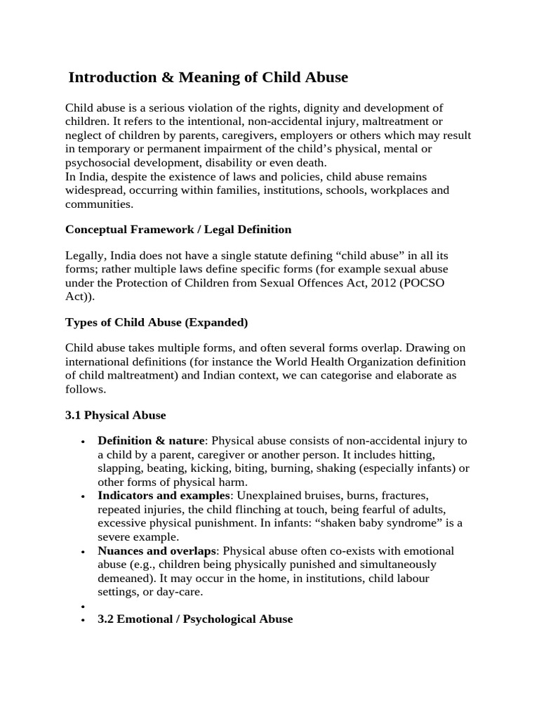 Child Abuse | PDF | Child Abuse | Child Neglect