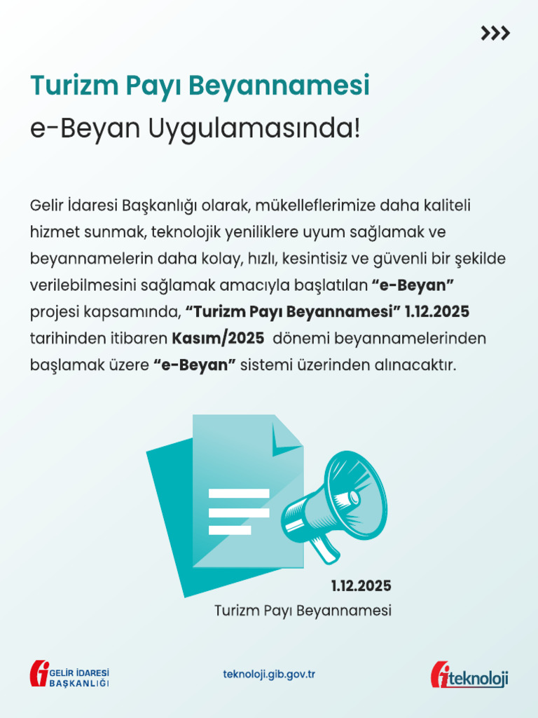 Turizm Beyananmesi E-Beyanname | PDF