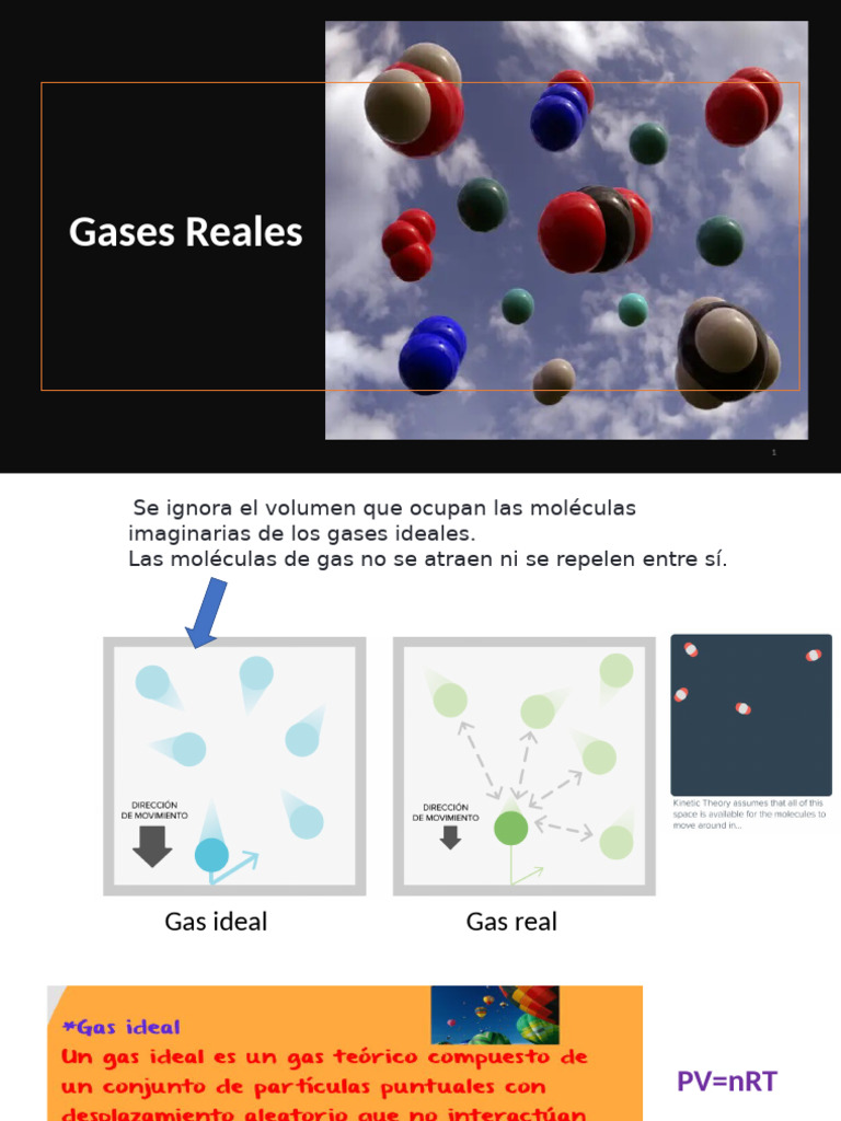 Comportamiento de Gases Reales y Ideales | PDF | Gases | Probabilidad ...