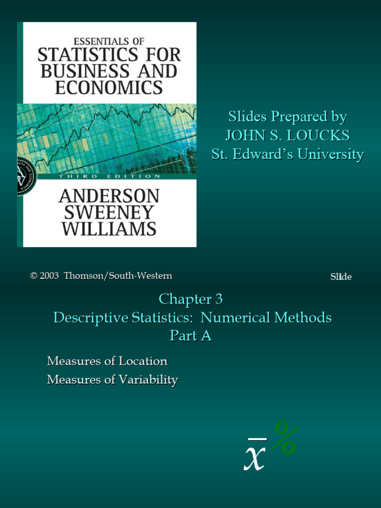 Descriptive Statistics Overview | PDF | Variance | Standard Deviation