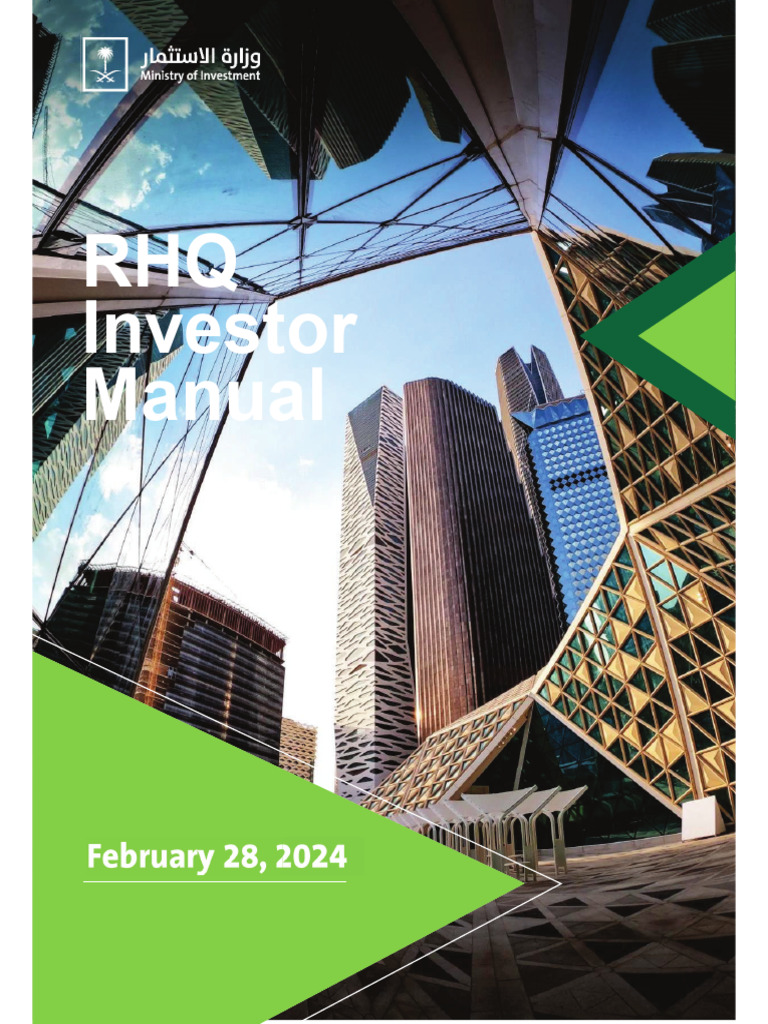 Saudi Arabia RHQ Investor Manual | PDF | Multinational Corporation ...