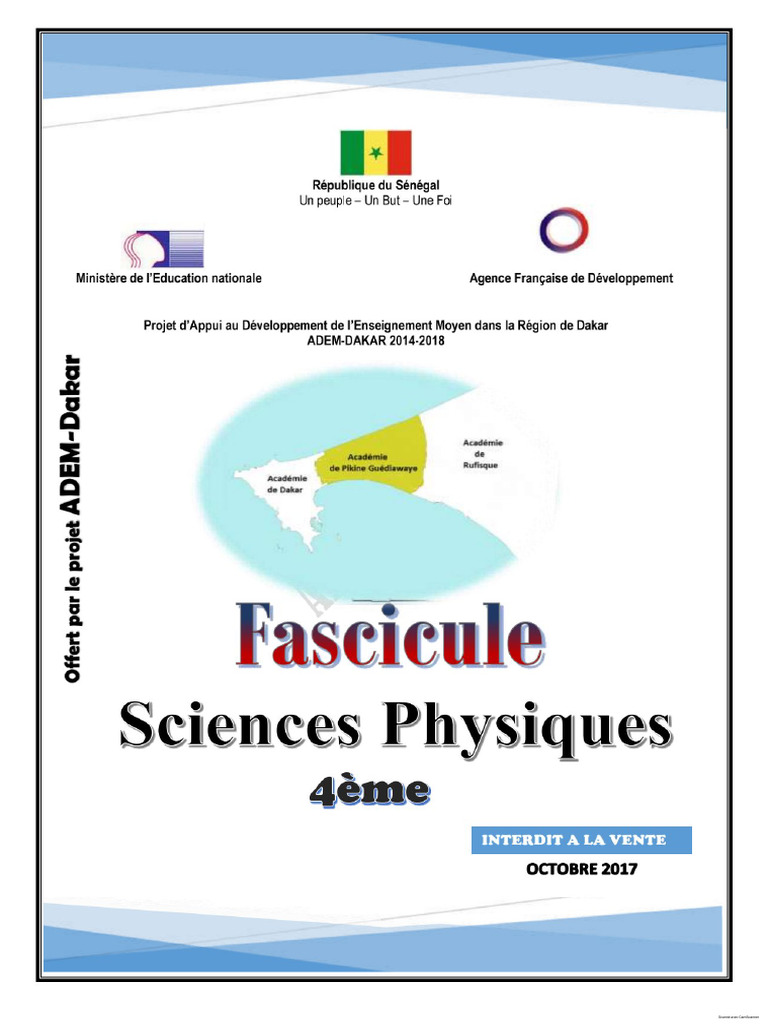 ADEM FASCICULE PC 4eme v10.17-1 | PDF