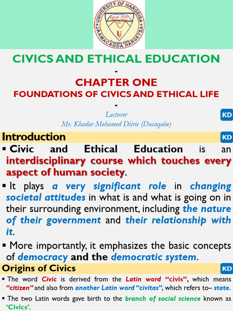 Foundations of Civics and Ethics Education | PDF | Integrity | Civics