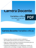 Carrera - Docente (1) Prof. Adolfo Gonzalez - UFRO