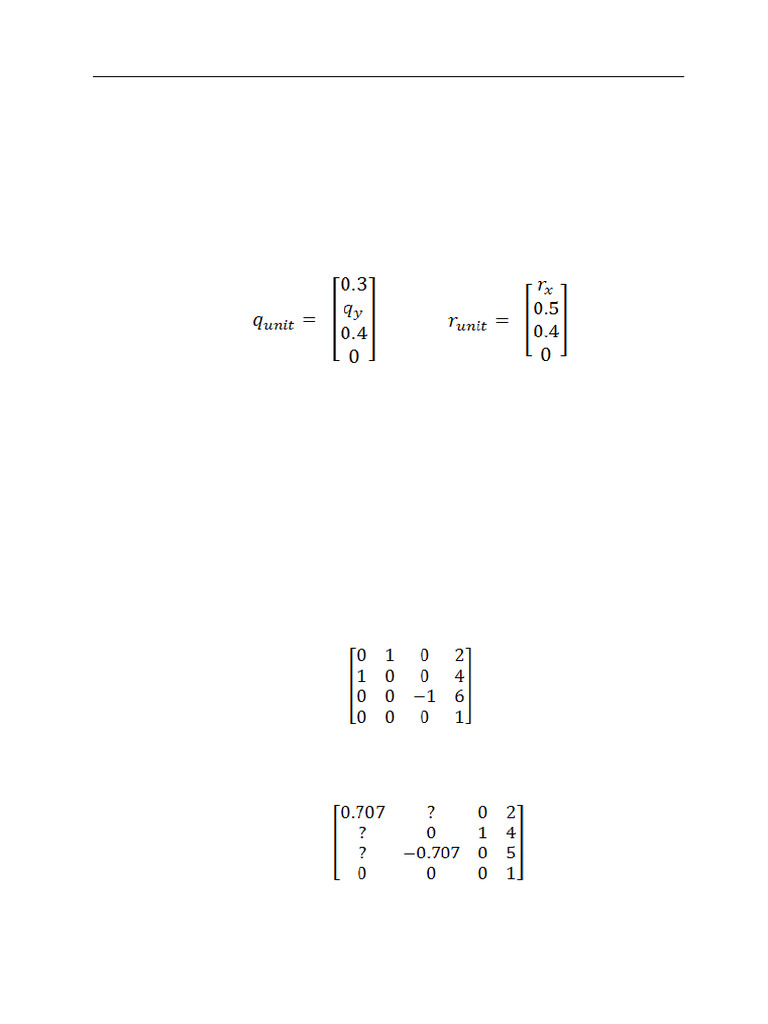 Robot Kinematics Problems and Solutions | PDF | Cartesian Coordinate ...