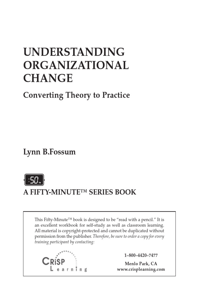 Understanding Organizational Change - PDF Room | PDF