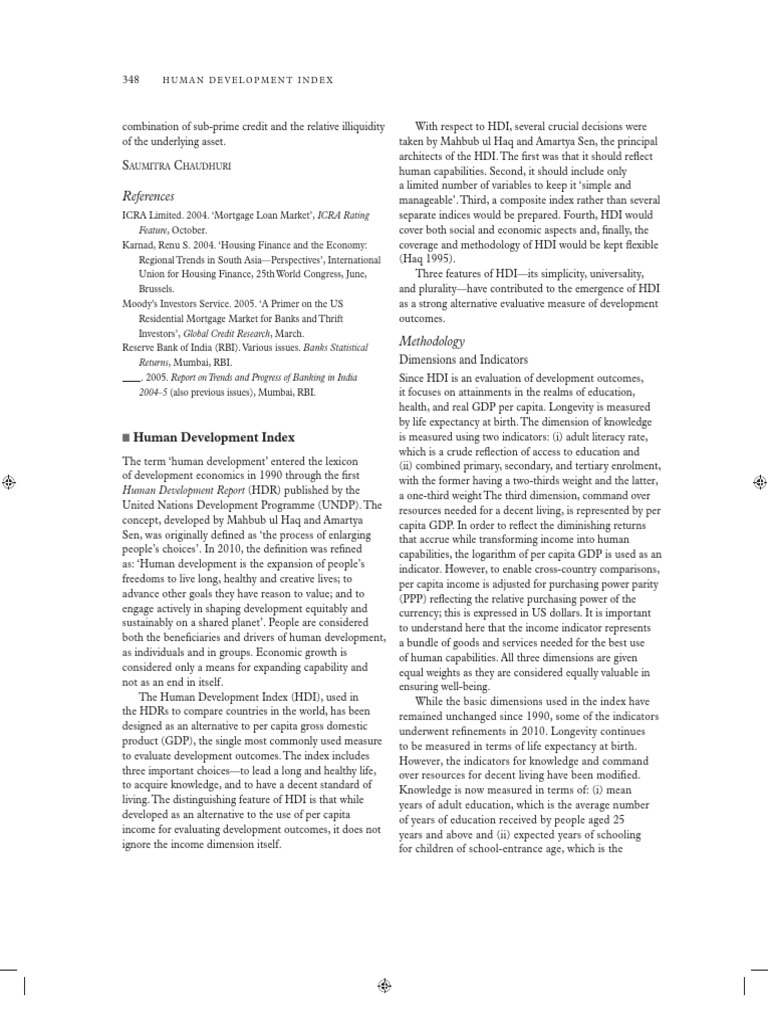 Understanding the Human Development Index | PDF | Human Development ...