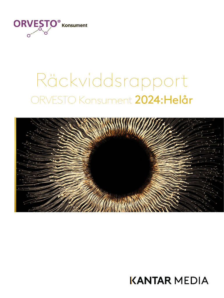 Rackviddsrapport Orvesto Konsument 2024 Helar | PDF