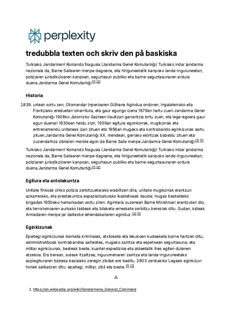 Tredubbla Texten Och Skriv Den På Baskiska | PDF