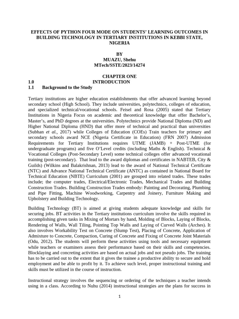 Mu'Azu Summary | PDF | Learning | Teaching Method