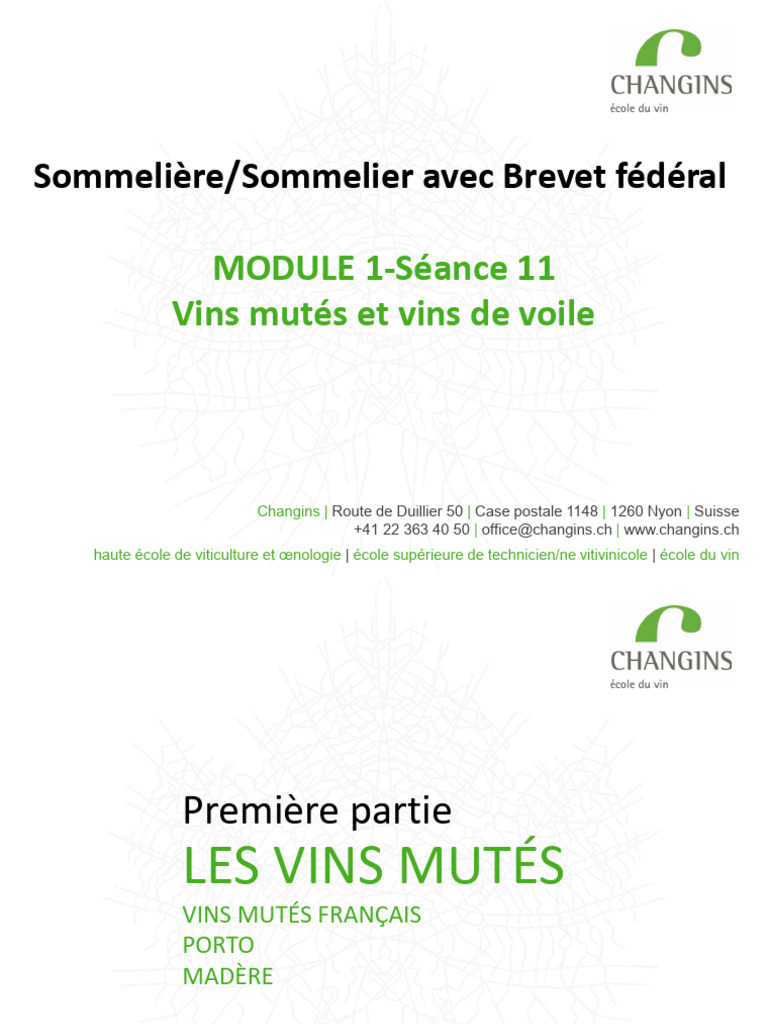 Vins Mutés et de Voile : Guide Complet | PDF | Vins | Boissons alcoolisées