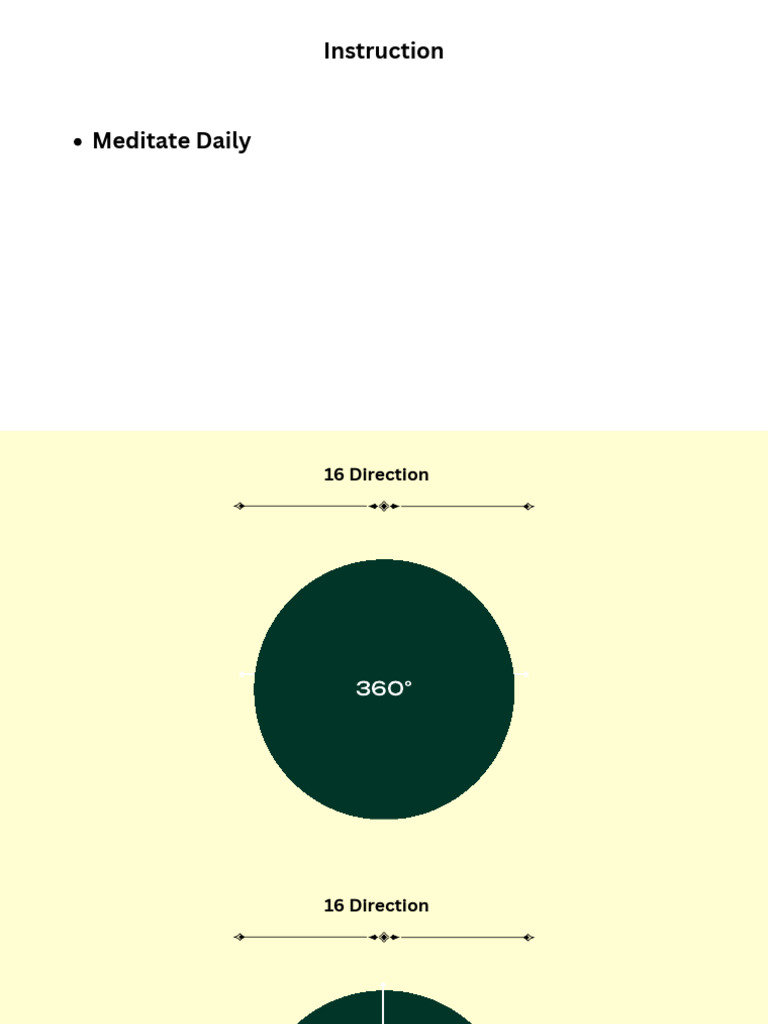 Daily Meditation Direction Guide | PDF
