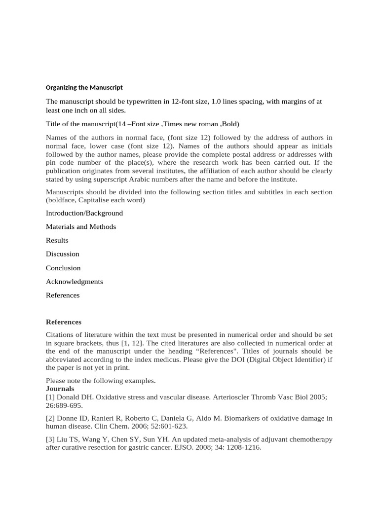 Manuscript Formatting Guidelines for Research | PDF | Obesity | Health Care