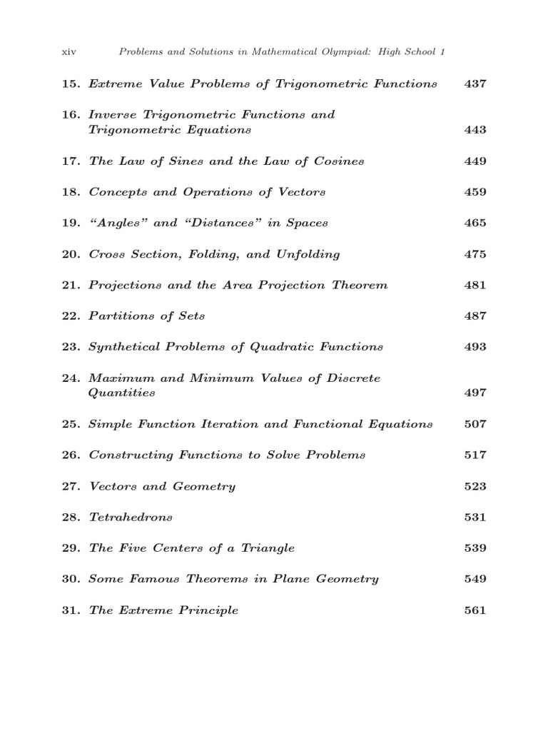 Math Olympiad Problems & Solutions Guide | PDF | Trigonometric ...