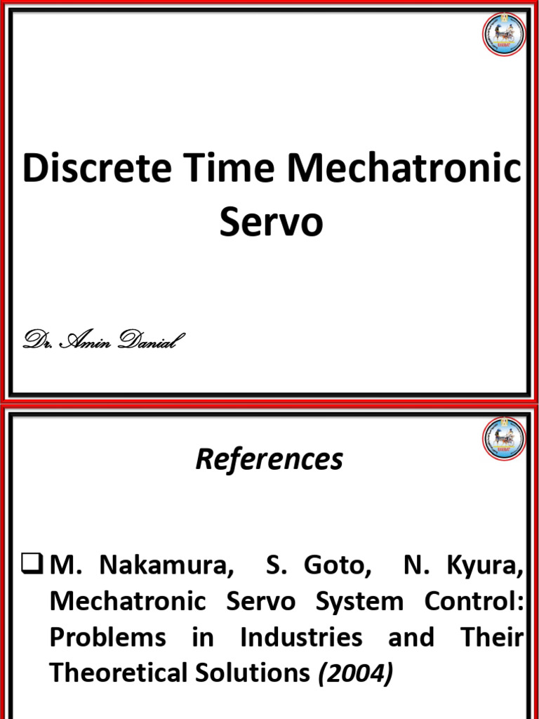 Mechatronic Servo System Analysis | PDF