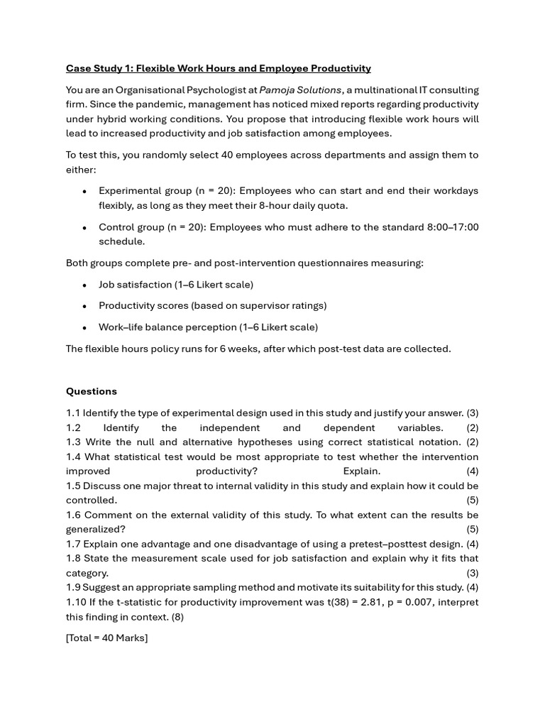 Case Studies | PDF | Statistics | Effect Size