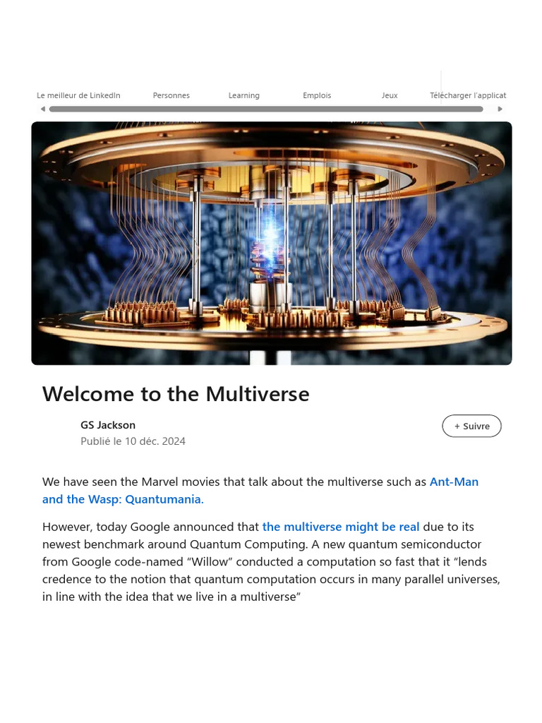 Google’s Quantum Leap into the Multiverse | PDF | Quantum Computing ...