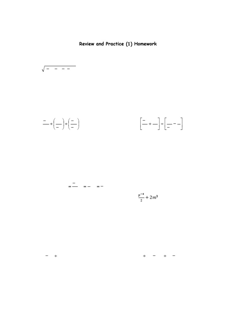 G9 Math Homework: Expressions & Equations | PDF | Equations | Mathematics