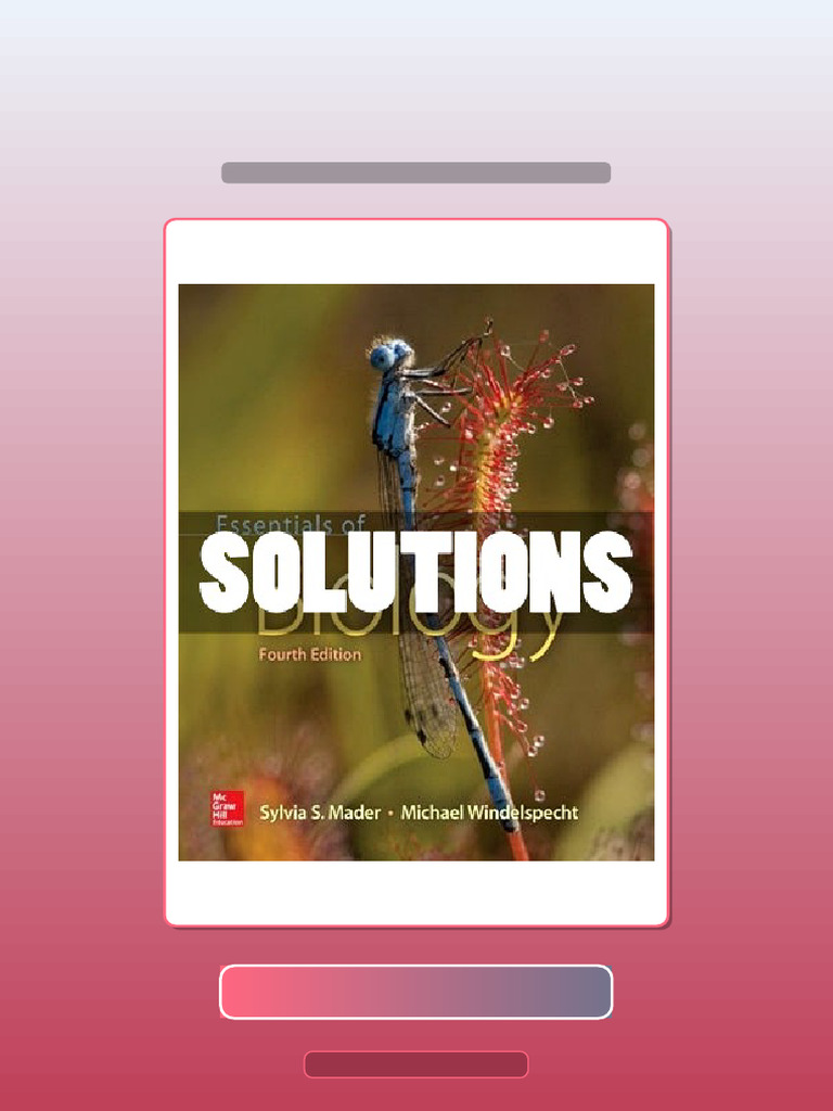 Test Bank of Essentials of Biology 4 Ed Mader eBook and TestBank Bundle ...