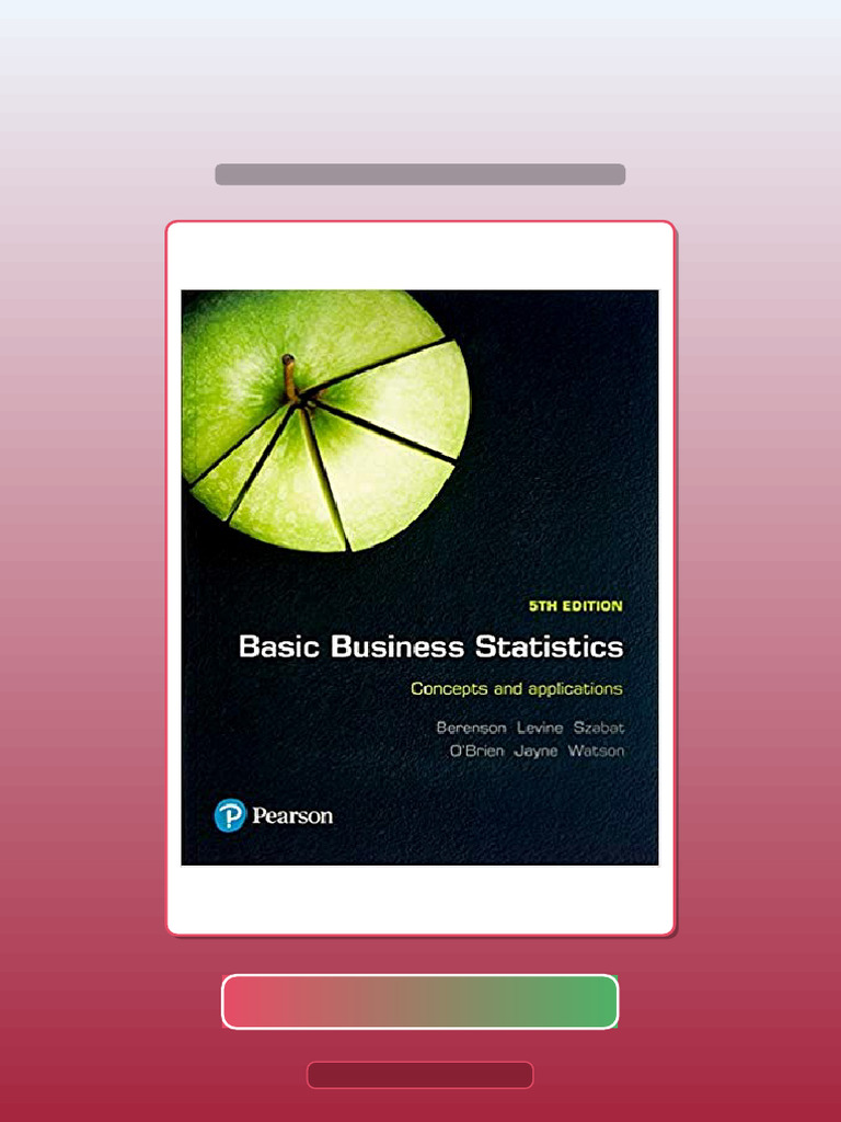 Basic Business Statistics 5th Edition by Mark eBook and TestBank Bundle ...