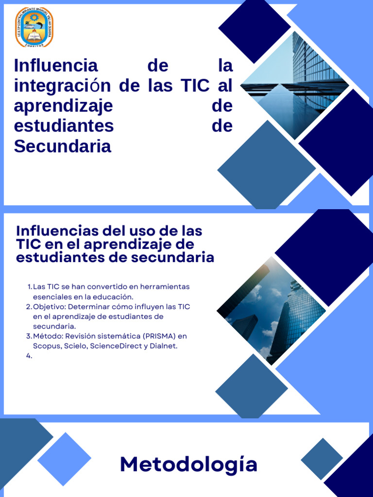 Influencias Del Uso de Las TIC en El Aprendizaje de Estudiantes de ...