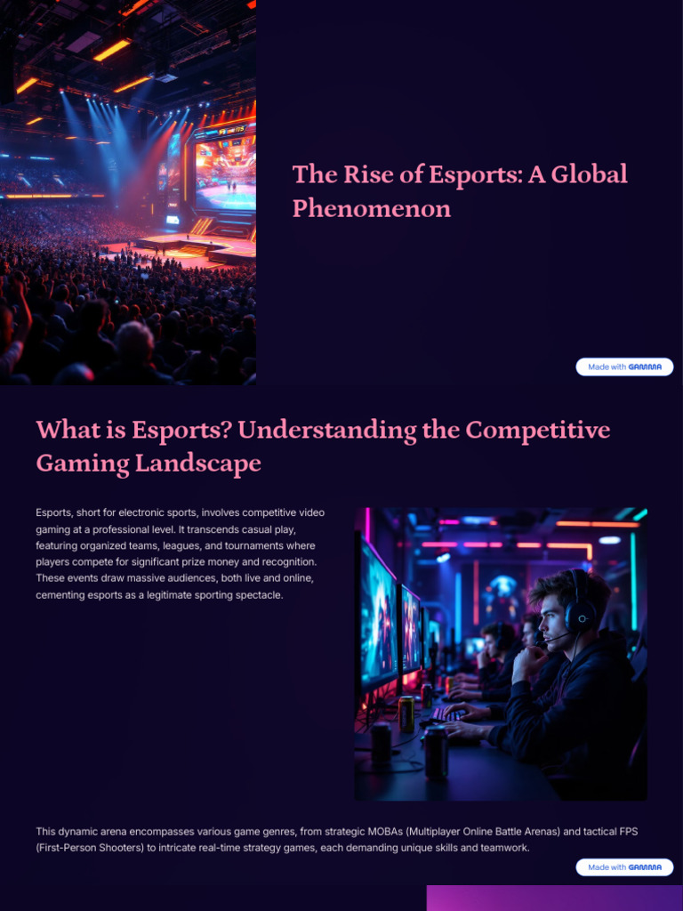 The Global Growth of Esports Explained | PDF | Video Games | Entertainment