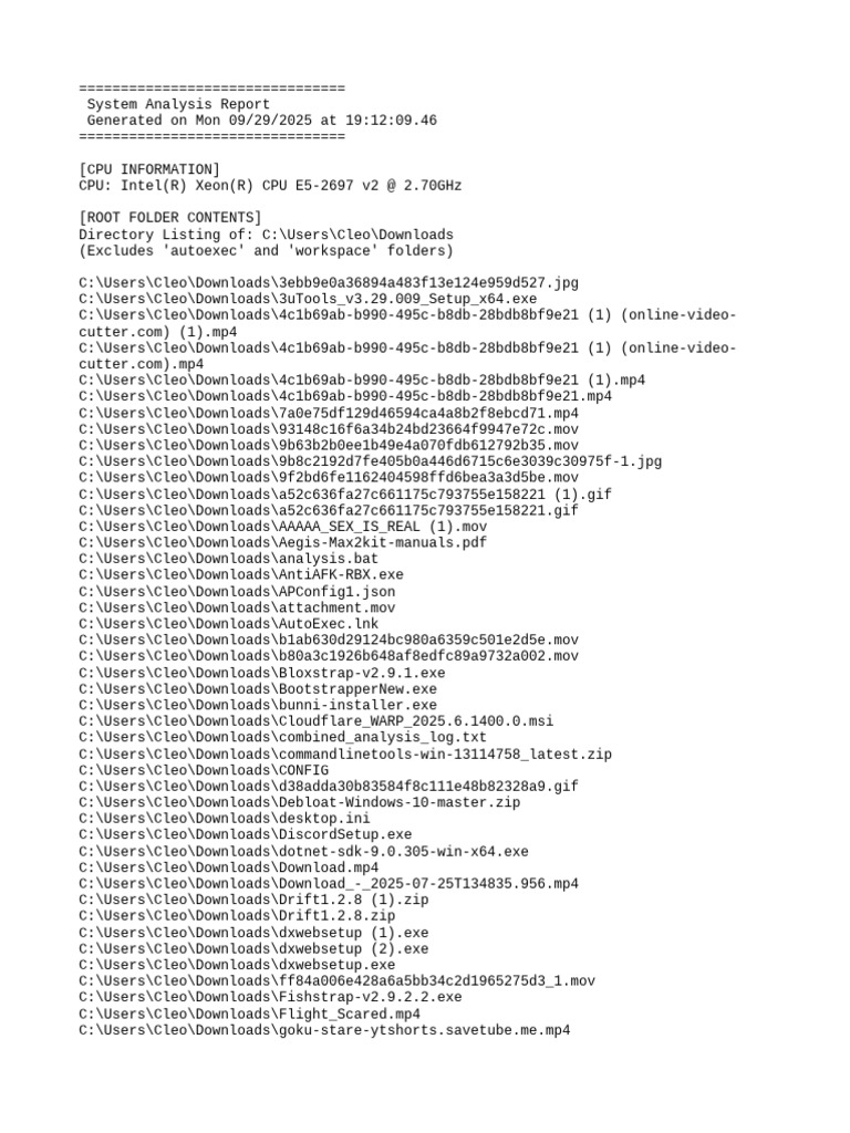 System Analysis Report for CPU & Files | PDF | Web Development ...
