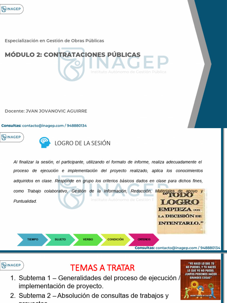 Ejecución y Contratación de Obras Públicas | PDF | Presupuesto | Seguro