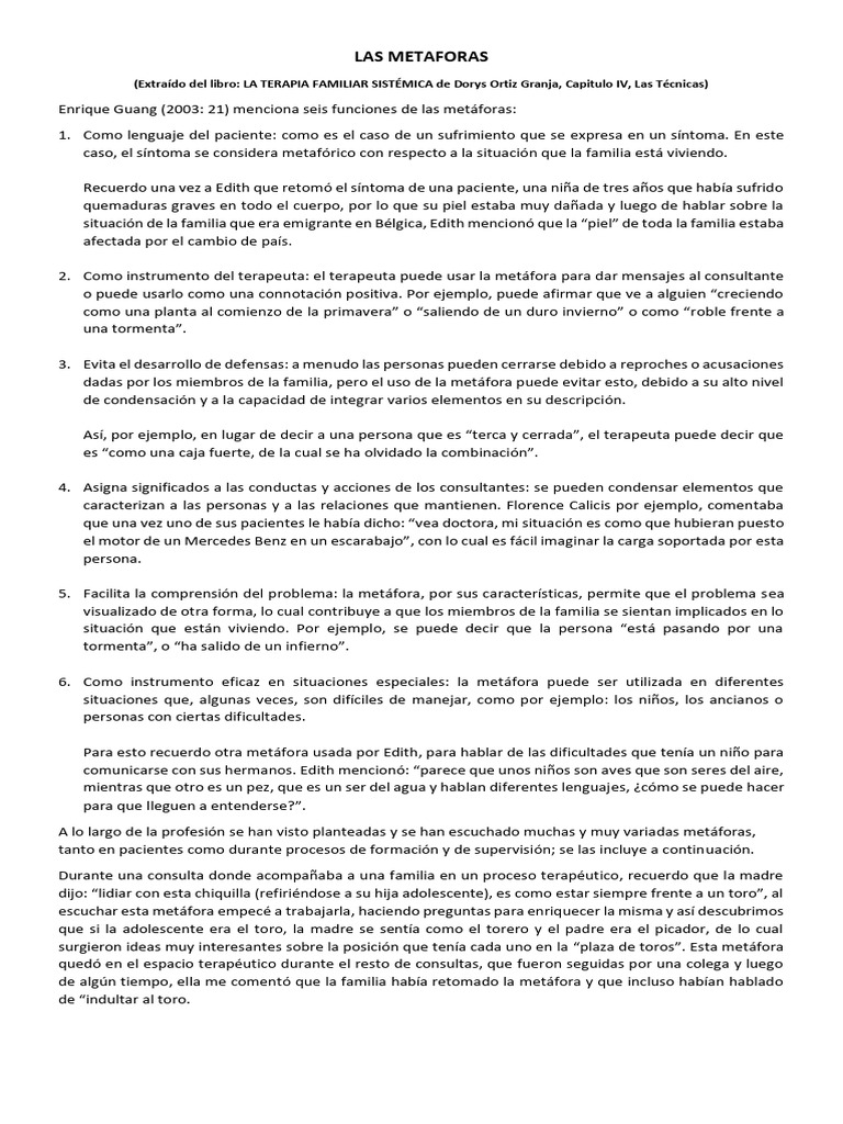 Funciones de las Metáforas en Terapia | PDF | Buques