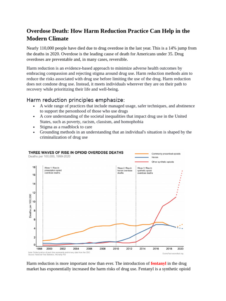 Harm Reduction Strategies for Overdose Prevention | PDF | Psychoactive ...
