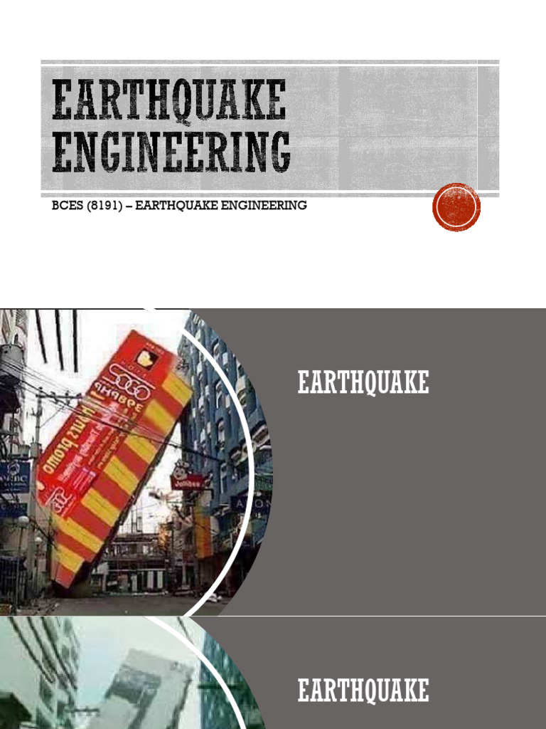 Earthquake Engineering Guidelines | PDF | Earthquakes | Moment ...