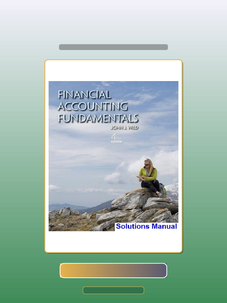 Financial Accounting Fundamentals 4th Edition Wild eBook and TestBank ...