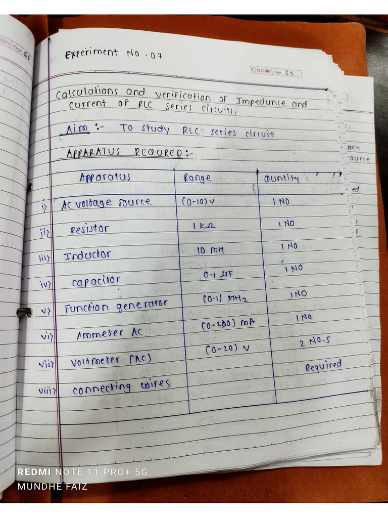 BEE Experiment 7 | PDF