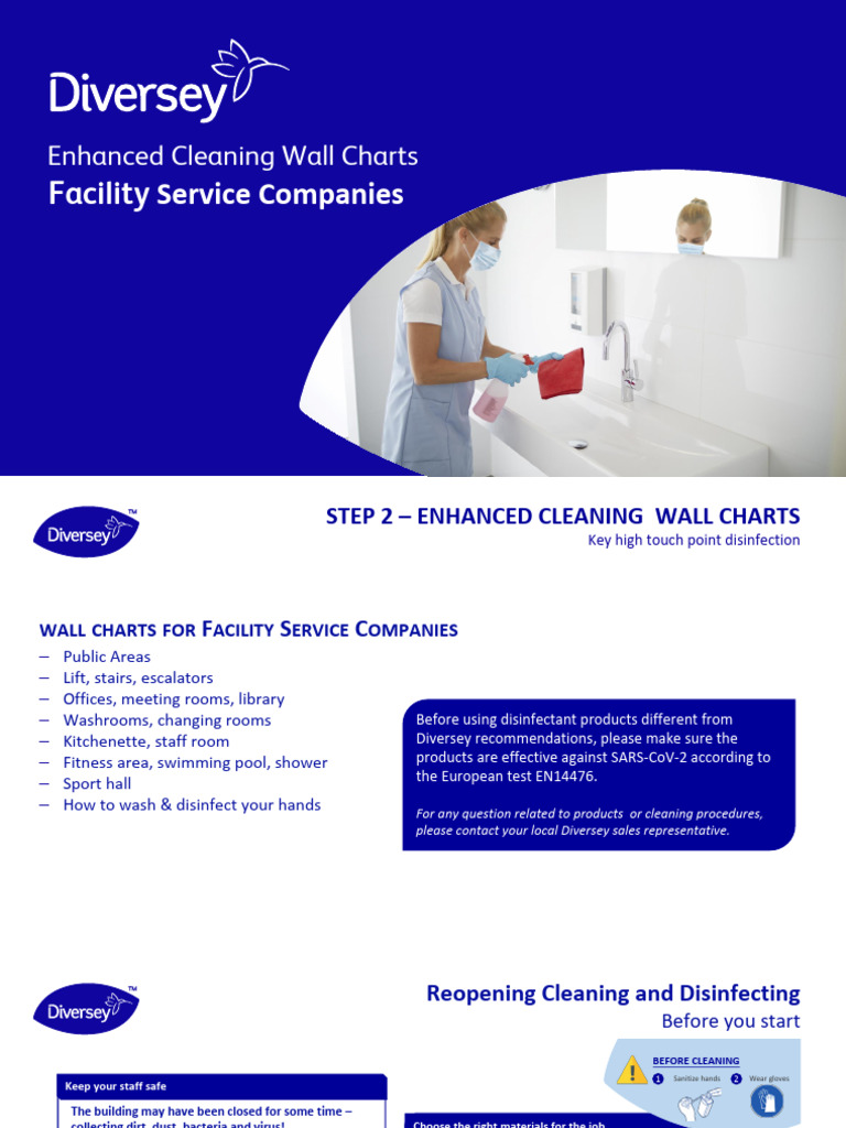 Enhanced Cleaning Wall Charts Guide | PDF | Disinfectant | Public Toilet