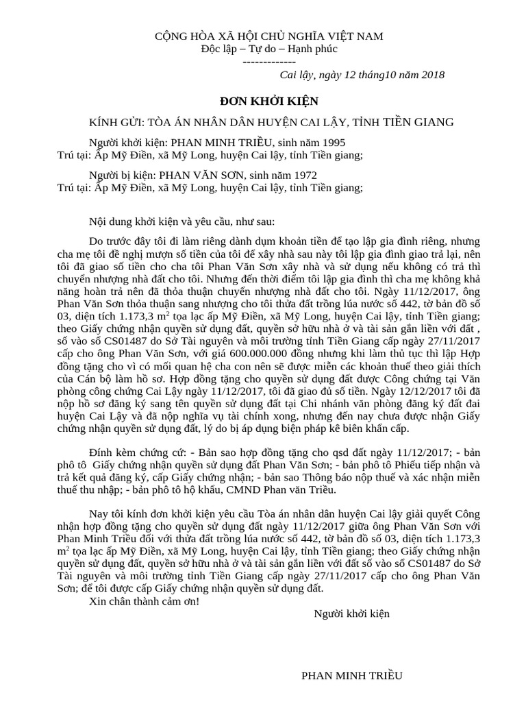 CN Dat Trieu Son ML | PDF