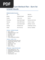 Core Strength Workout Routine | PDF