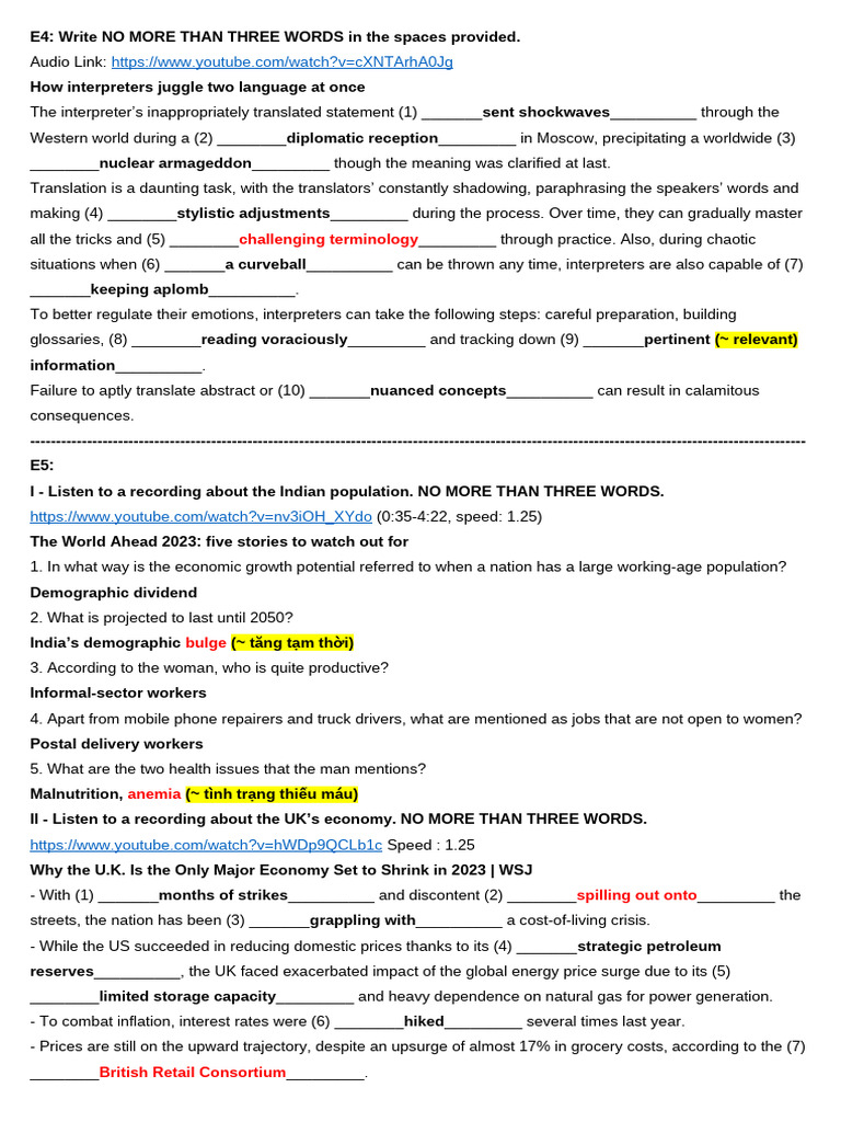Interpreter Challenges and Solutions | PDF | Cost Of Living | Unemployment