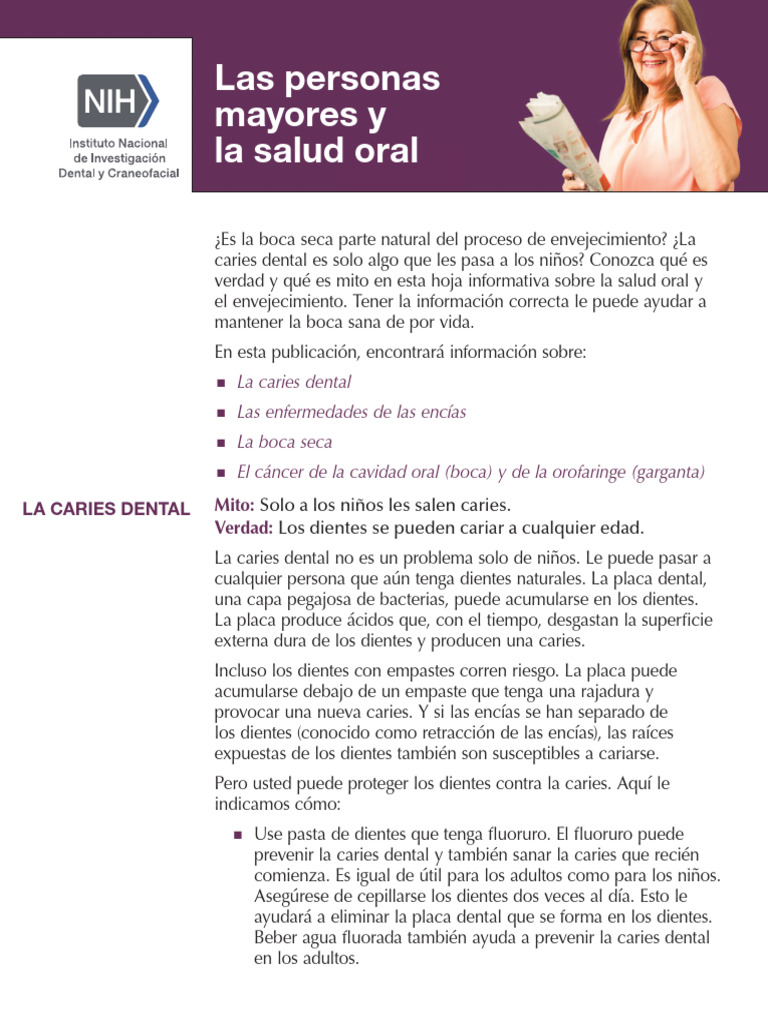 Las Personas La Salud Oral | PDF | Odontología | Medicina CLINICA