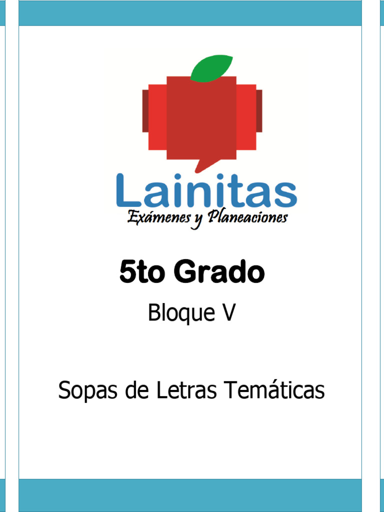 Sopas de Letras para 5to Grado en Español | PDF | México | Derechos humanos