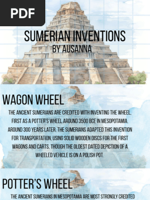 Sumerian Inventions And Discoveries