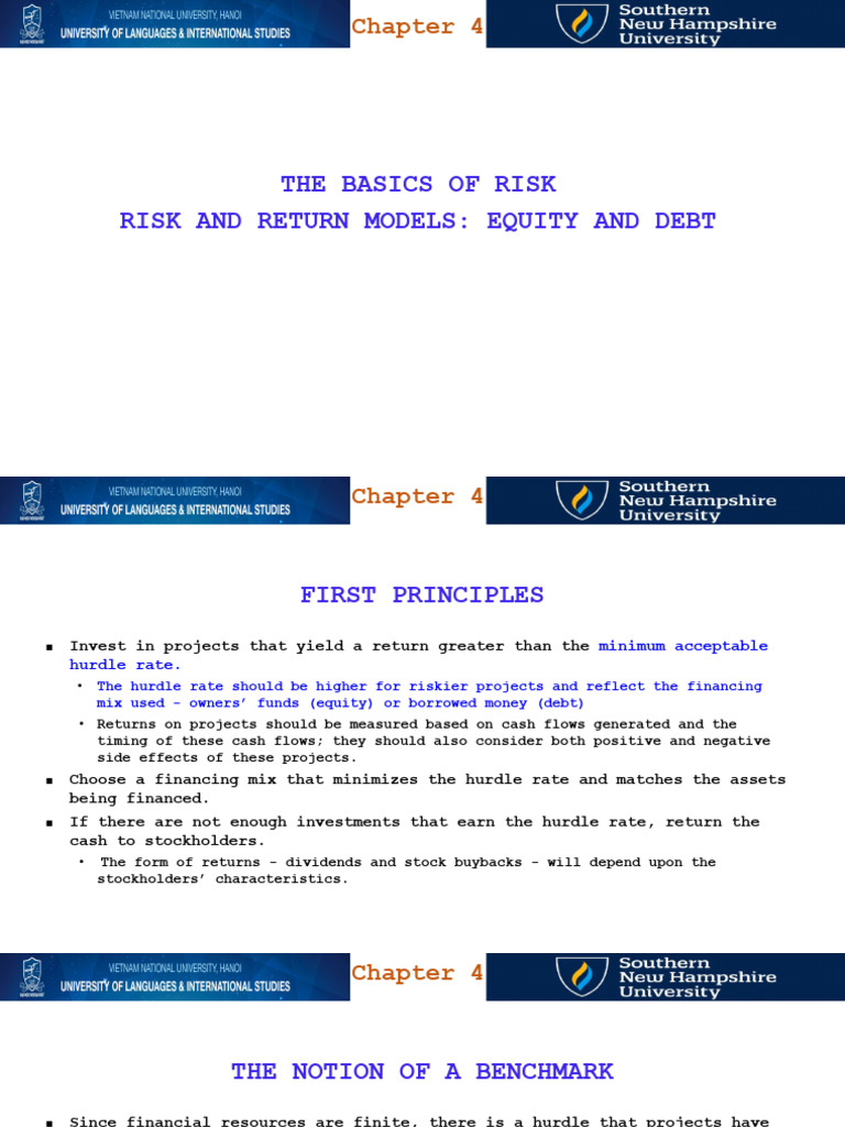 Understanding Risk and Return Models | PDF | Financial Risk ...