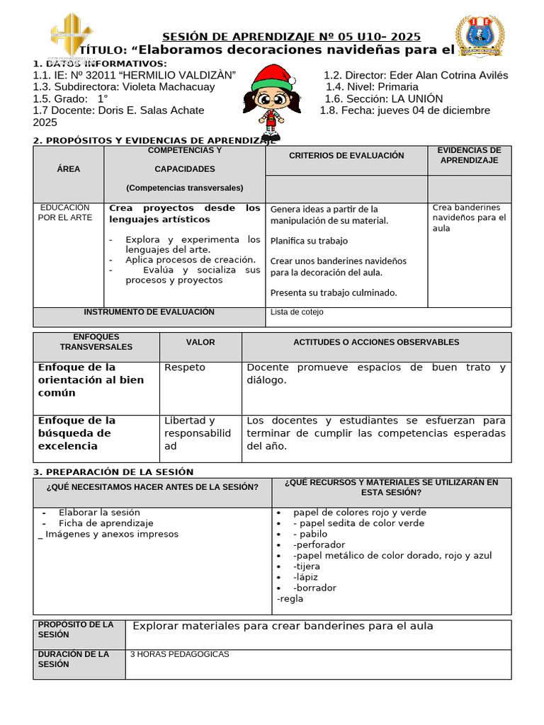 Arte Sesion 1 | PDF | Salón de clases | Aprendizaje