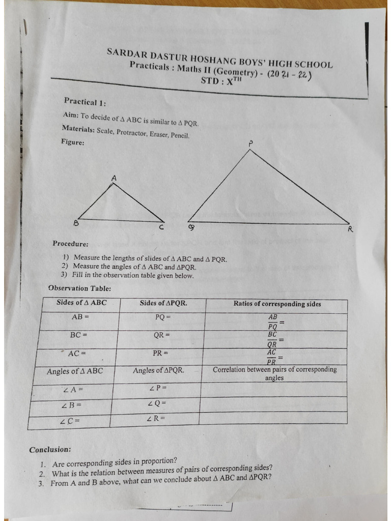 Assignments-Practical Maths Paper 1&2 | PDF