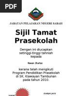 Sijil Tamat Prasekolah