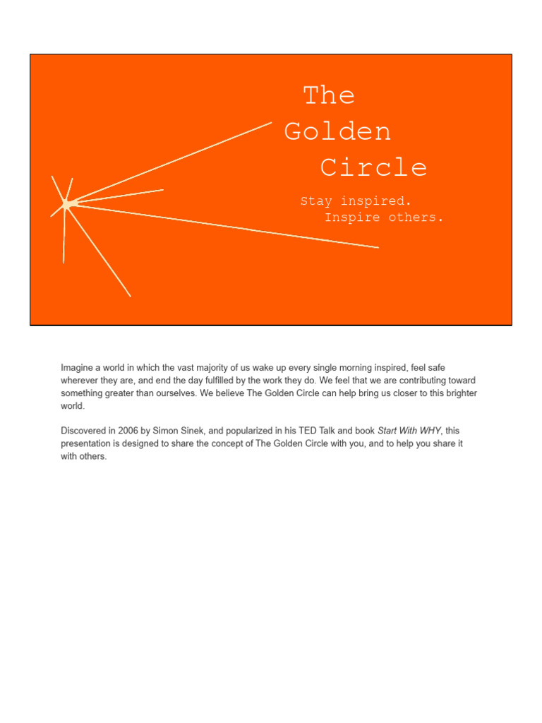Understanding The Golden Circle Concept | PDF | Feeling | Decision Making