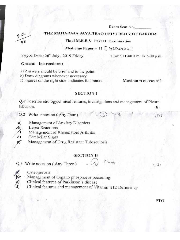 Medicine Papers 2 | PDF