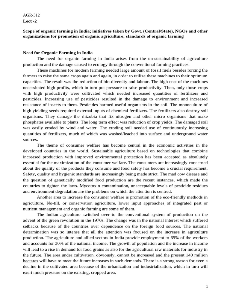 Lect 2 - OF | PDF | Agriculture | Fertilizer