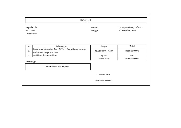 Invoce 3 | PDF