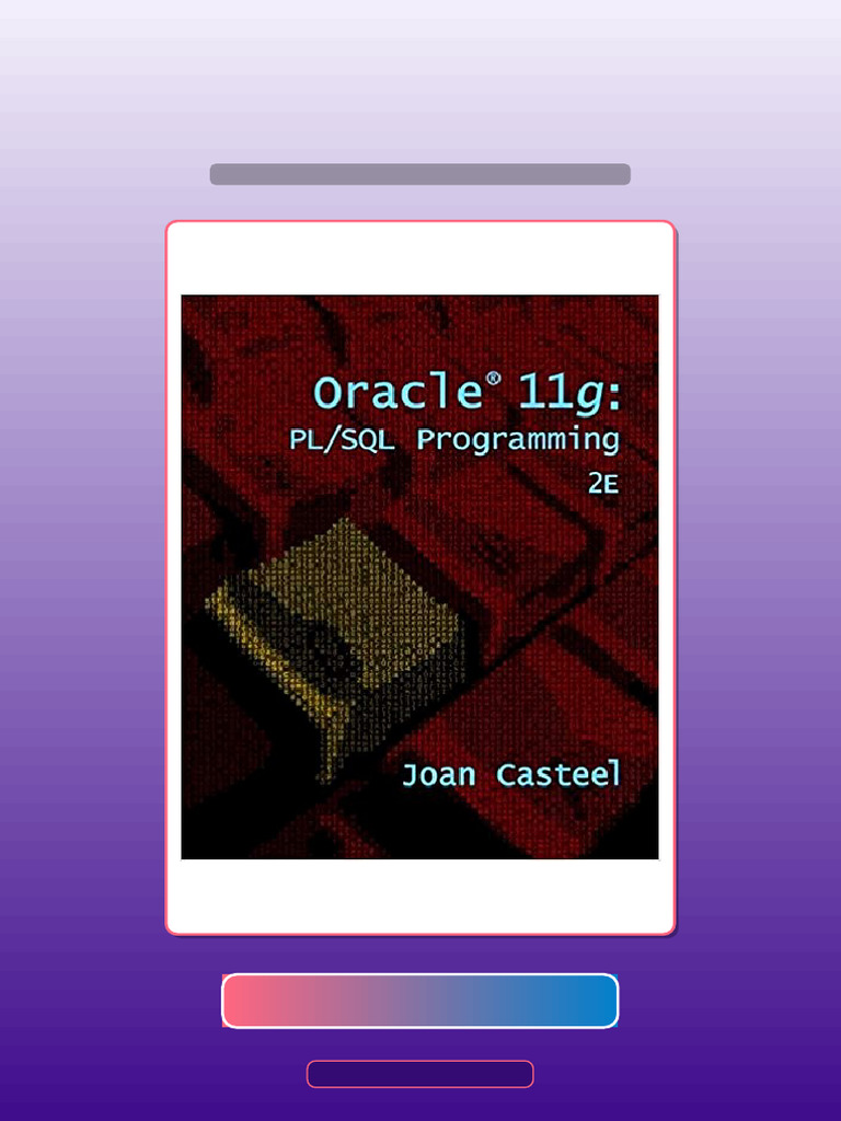 Oracle 11G PL SQL Programming 2nd Edition by Joan Casteel Ebook and ...
