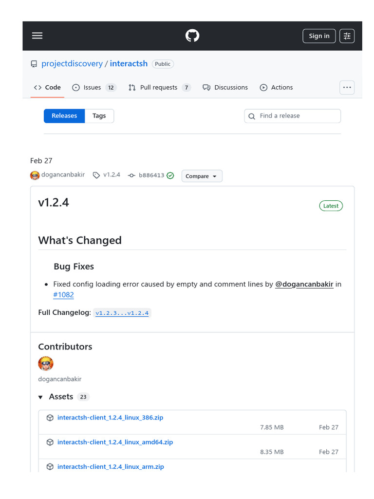 Github Com Projectdiscovery Interactsh Releases... | PDF | Zip (File ...